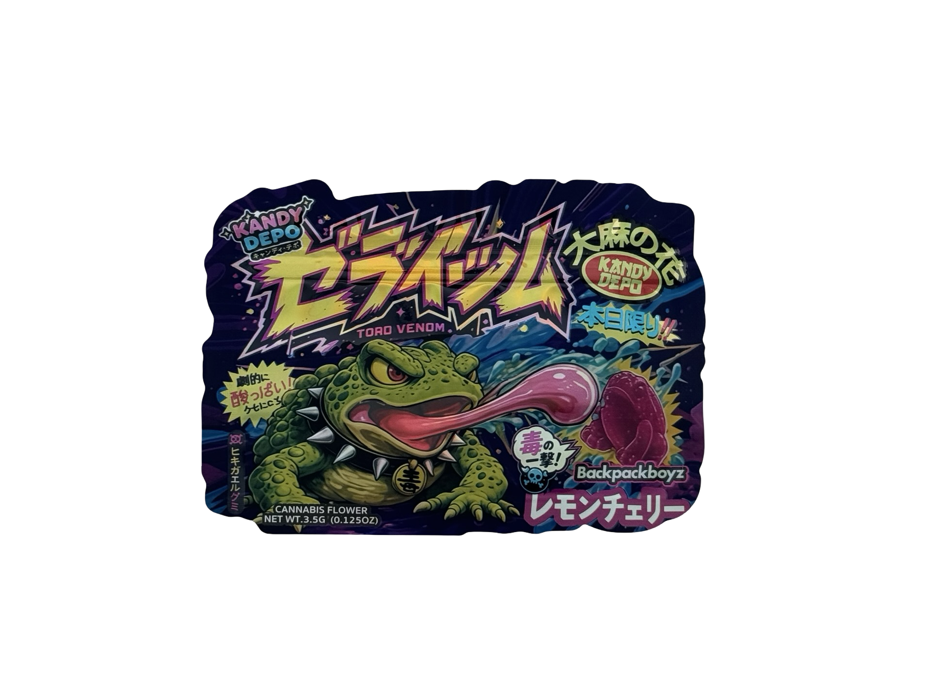 Toro Venom Mylar Bags 3.5g Kandy Depo (Only $0.21 Each) — front