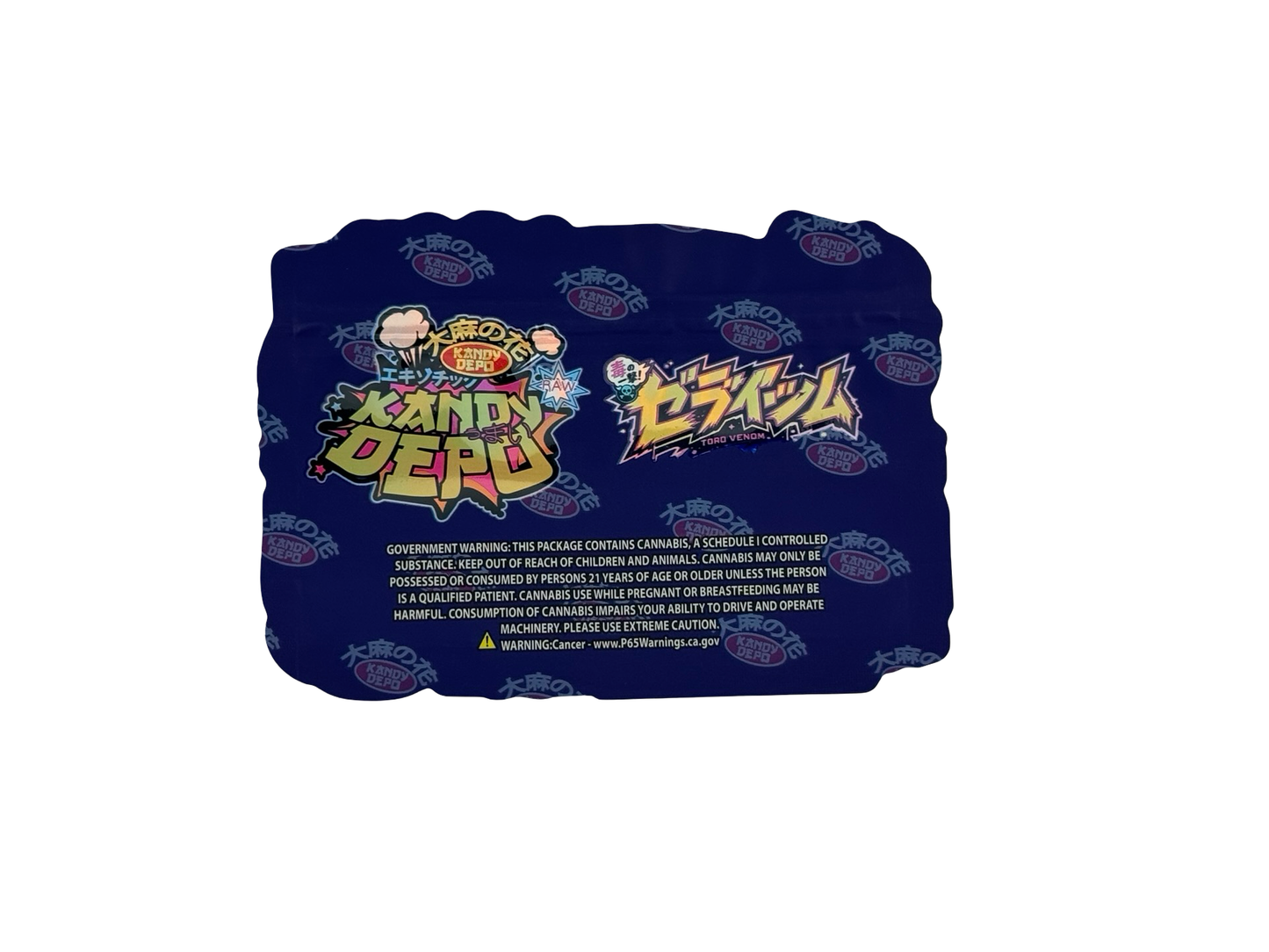 Toro Venom Mylar Bags 3.5g Kandy Depo (Only $0.21 Each) — back