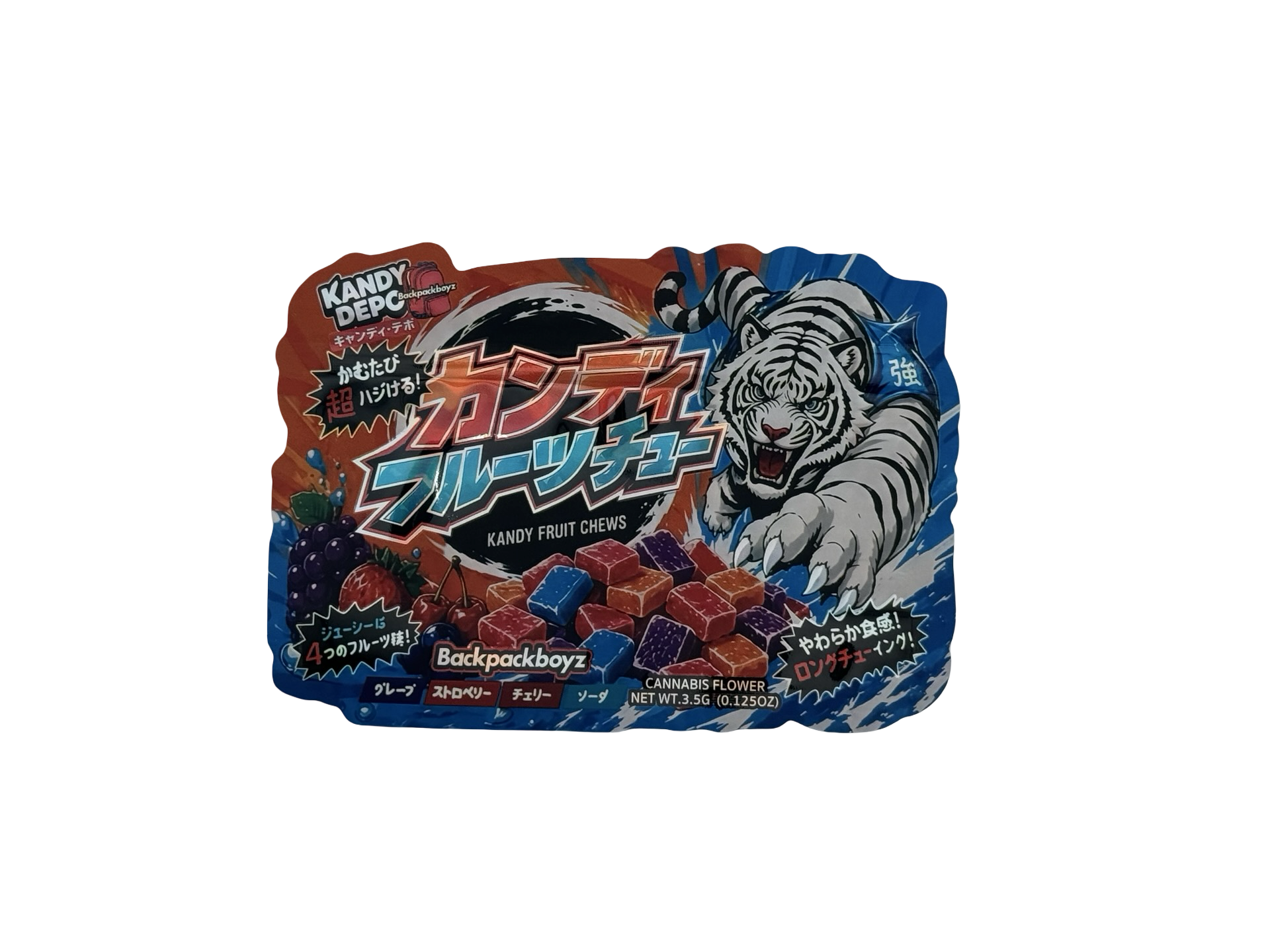 Kandy Fruit Chews Mylar Bags 3.5g Kandy Depo (Only $0.21 Each) — front