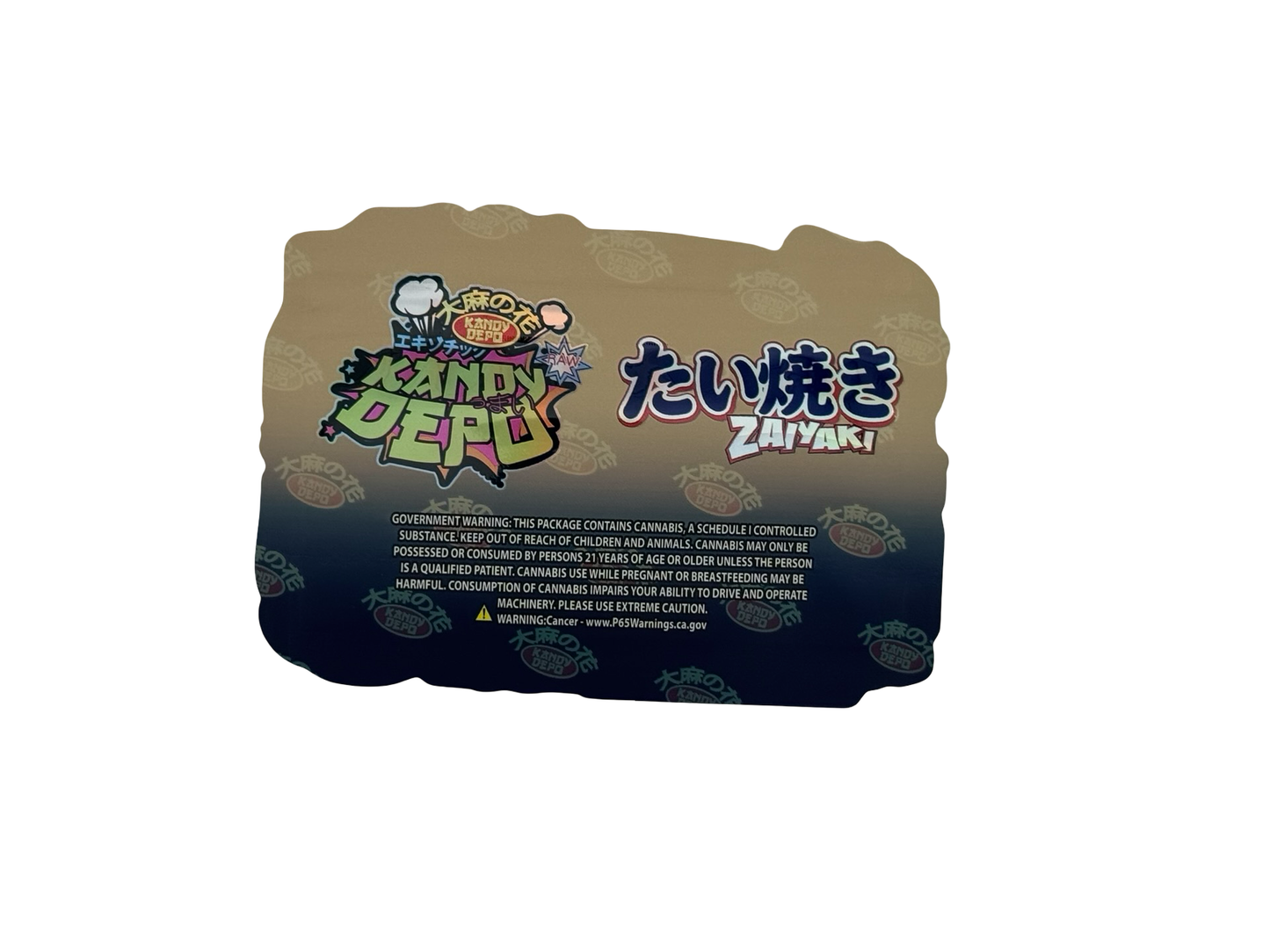 Zaiyaki Mylar Bags 3.5g Kandy Depo (Only $0.21 Each) — back