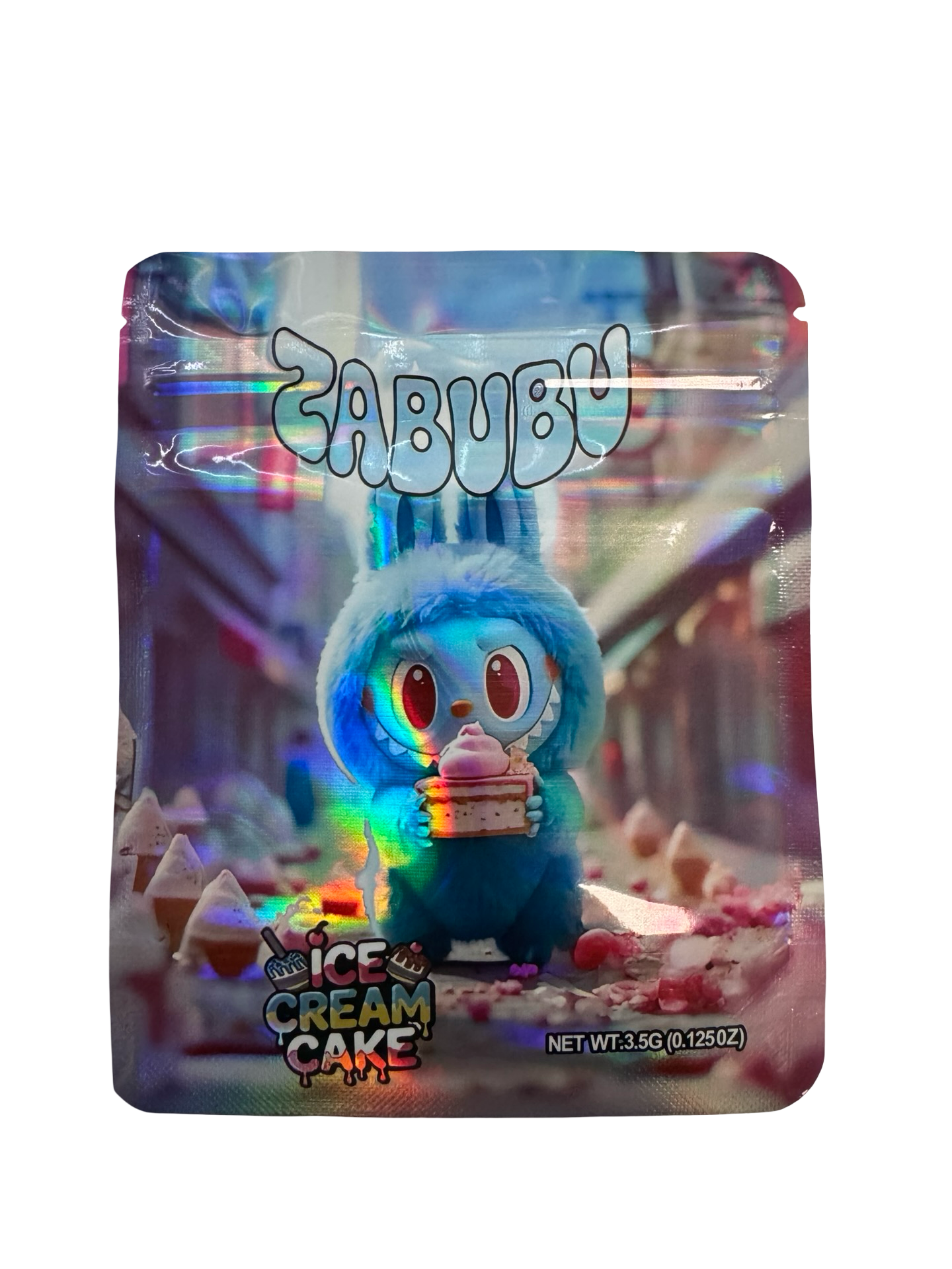 Ice Cream Cake 3.5g Mylar Bags Zabubu front