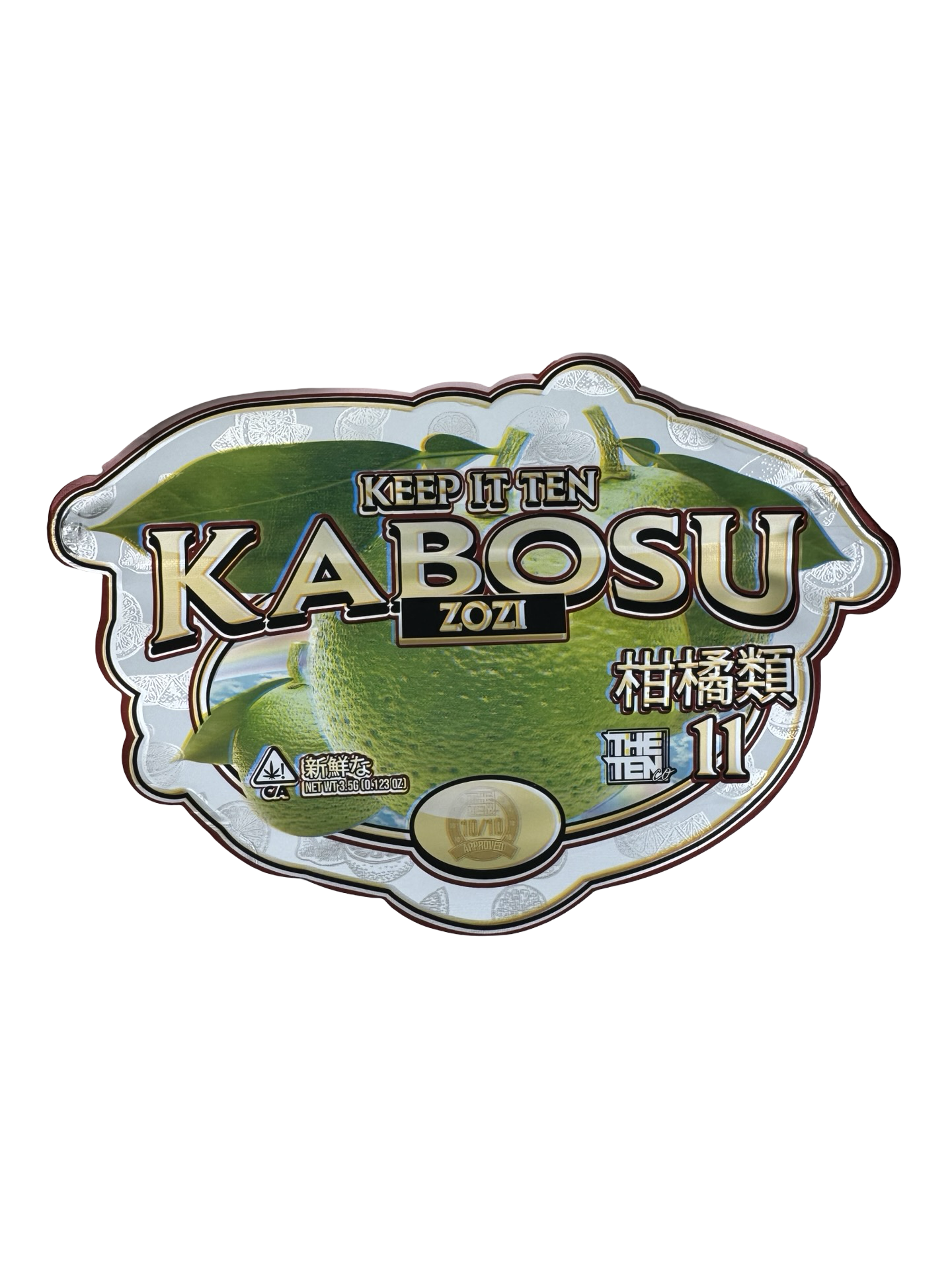 Kabosu Zozi Mylar Bags 3.5g The Ten Co front