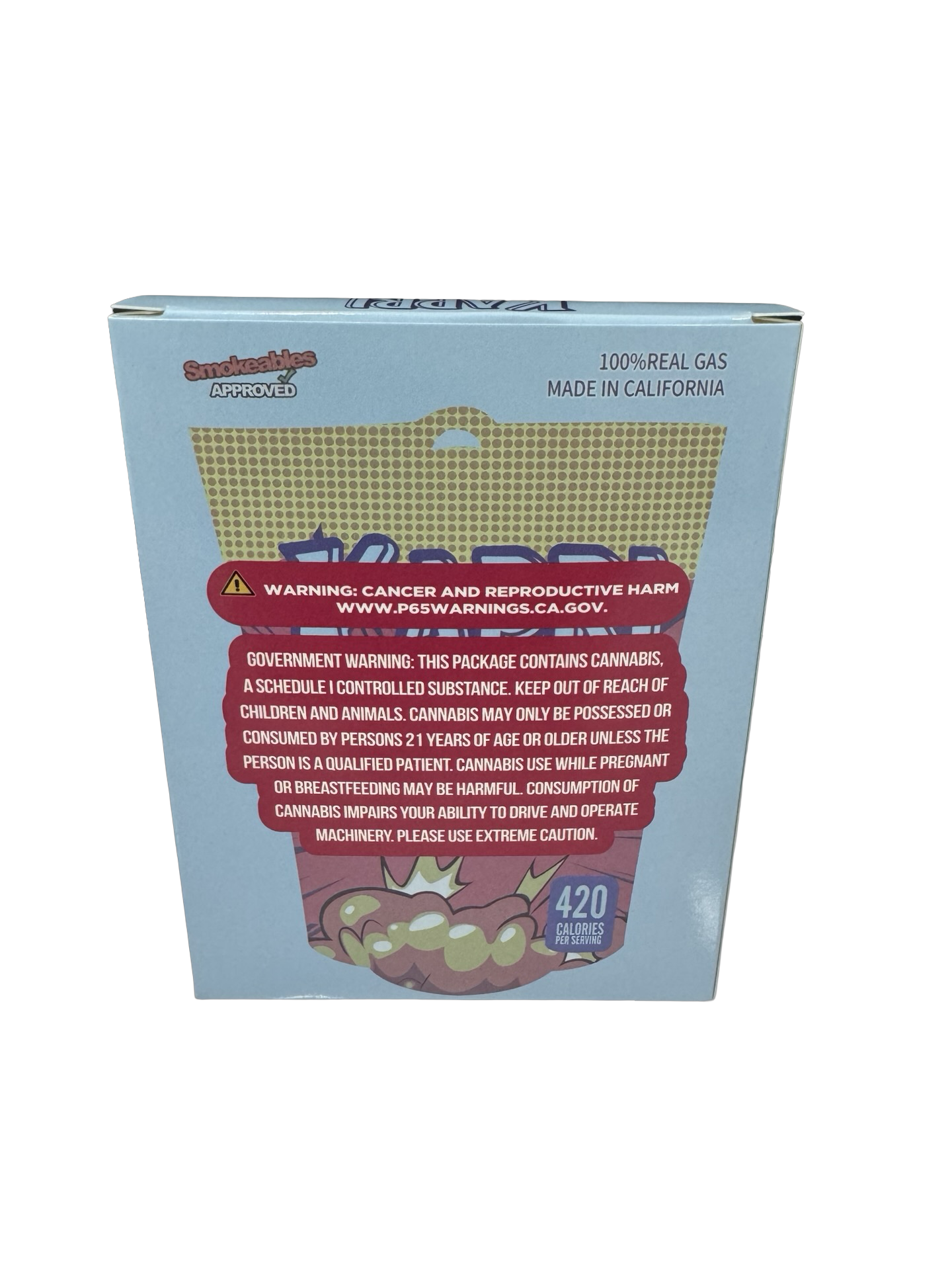 Kapri Pop 3.5g Mylar Bags & Boxes High Tolerance back