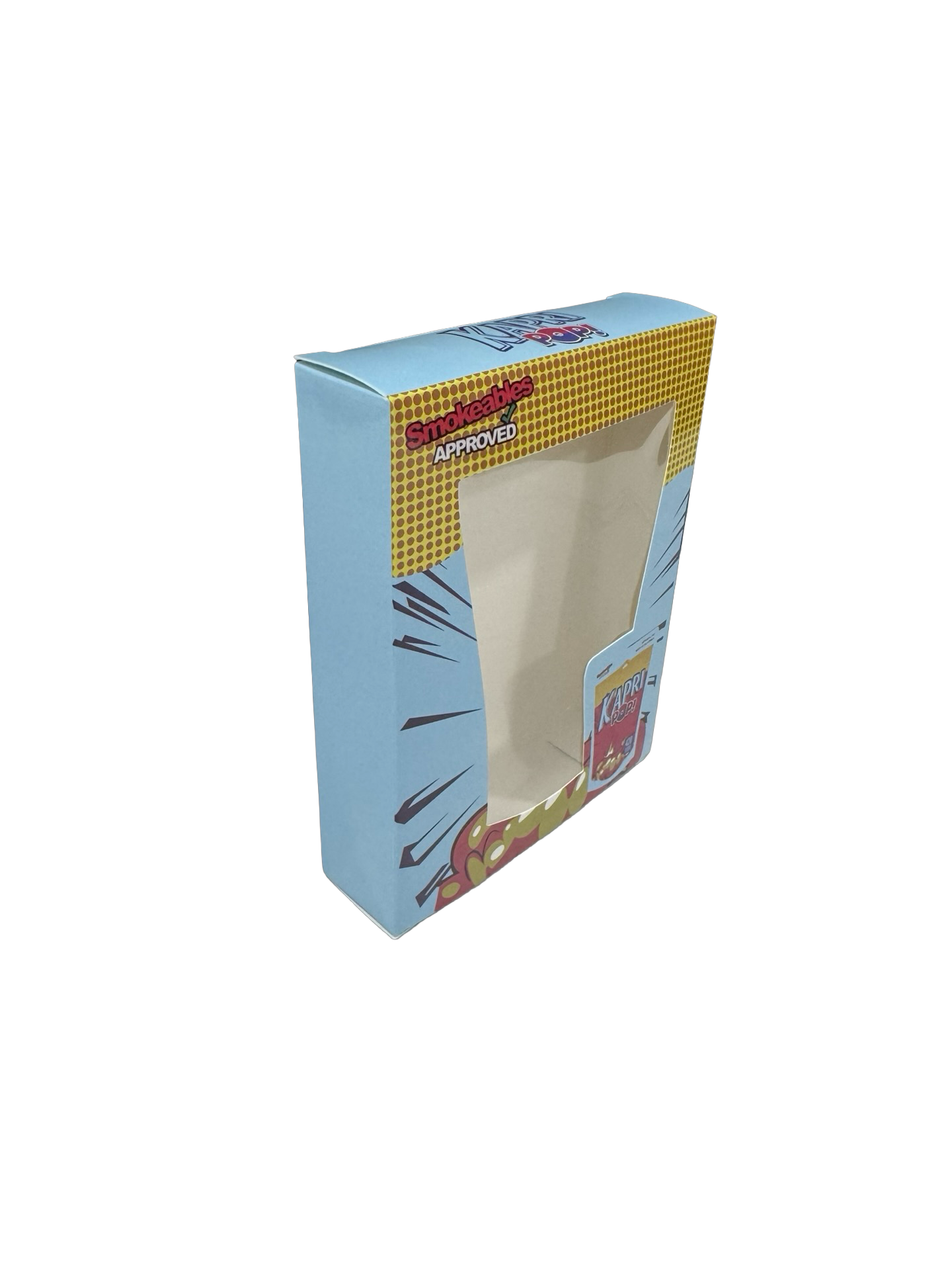 Kapri Pop 3.5g Mylar Bags & Boxes High Tolerance side