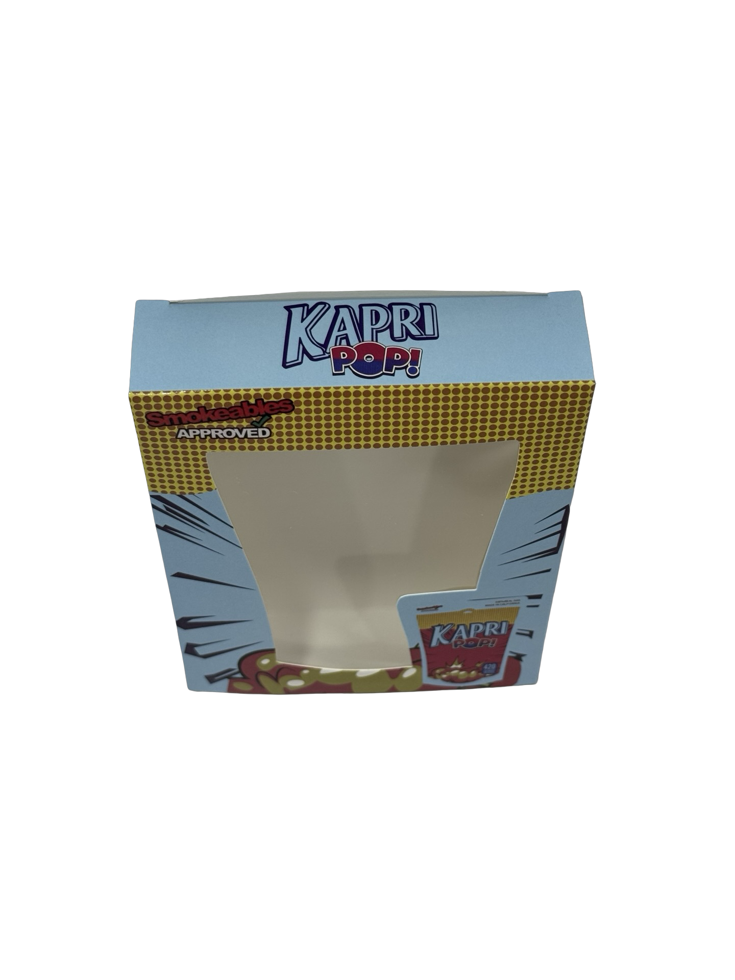 Kapri Pop 3.5g Mylar Bags & Boxes High Tolerance top