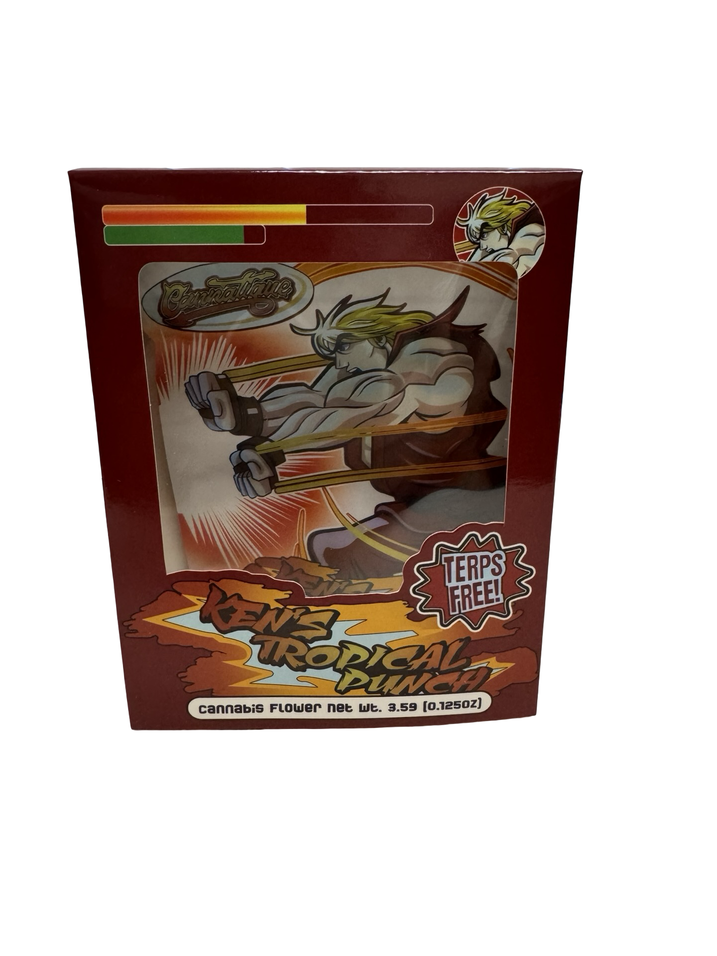 Ken's Tropical Punch 3.5g Mylar Bag & Box front