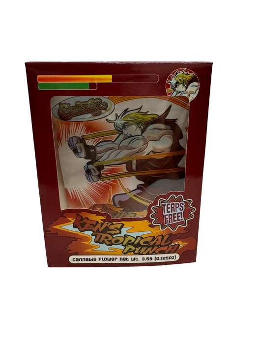 Ken's Tropical Punch 3.5g Mylar Bag & Box front