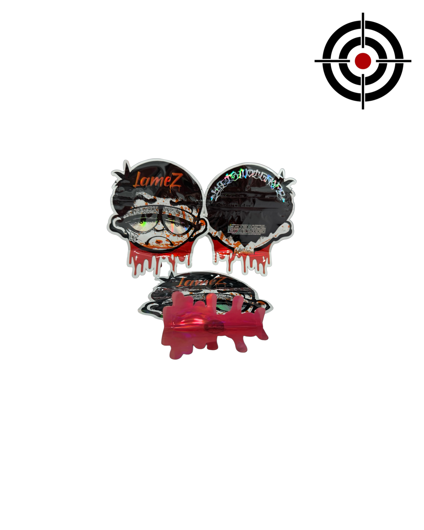 Lamez Mylar Bags 3.5g Life Is Not Grape — 3.5g pre‑printed mylar bag — front