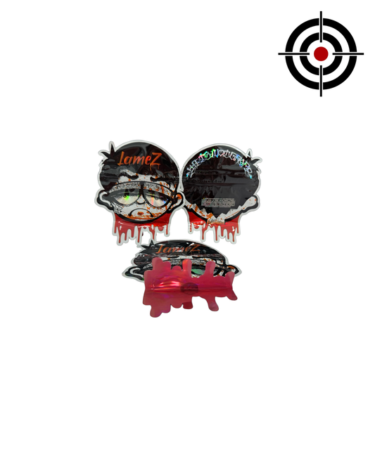 Lamez Mylar Bags 3.5g Life Is Not Grape — 3.5g pre‑printed mylar bag — front