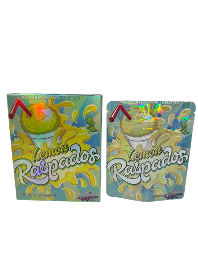 Lemon Raspados 3.5g Mylar Bags & Boxes Major League Exotics