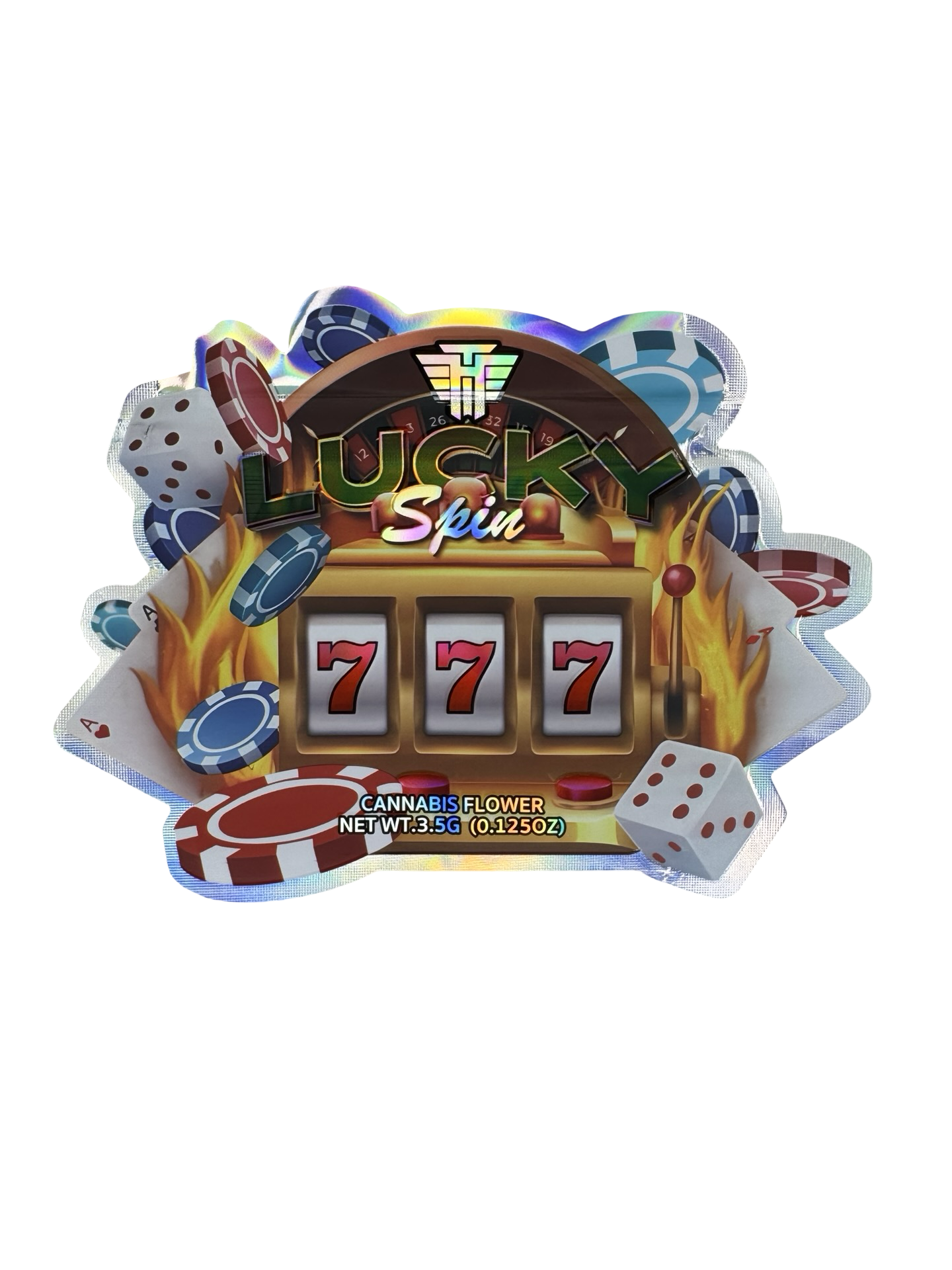 Lucky Spin (High Rollers) 3.5g Mylar Bags High Tolerance front