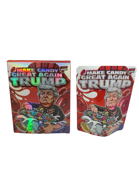 Make Candy Great Again Trump 3.5g Mylar Bags & Boxes Candy Leakz