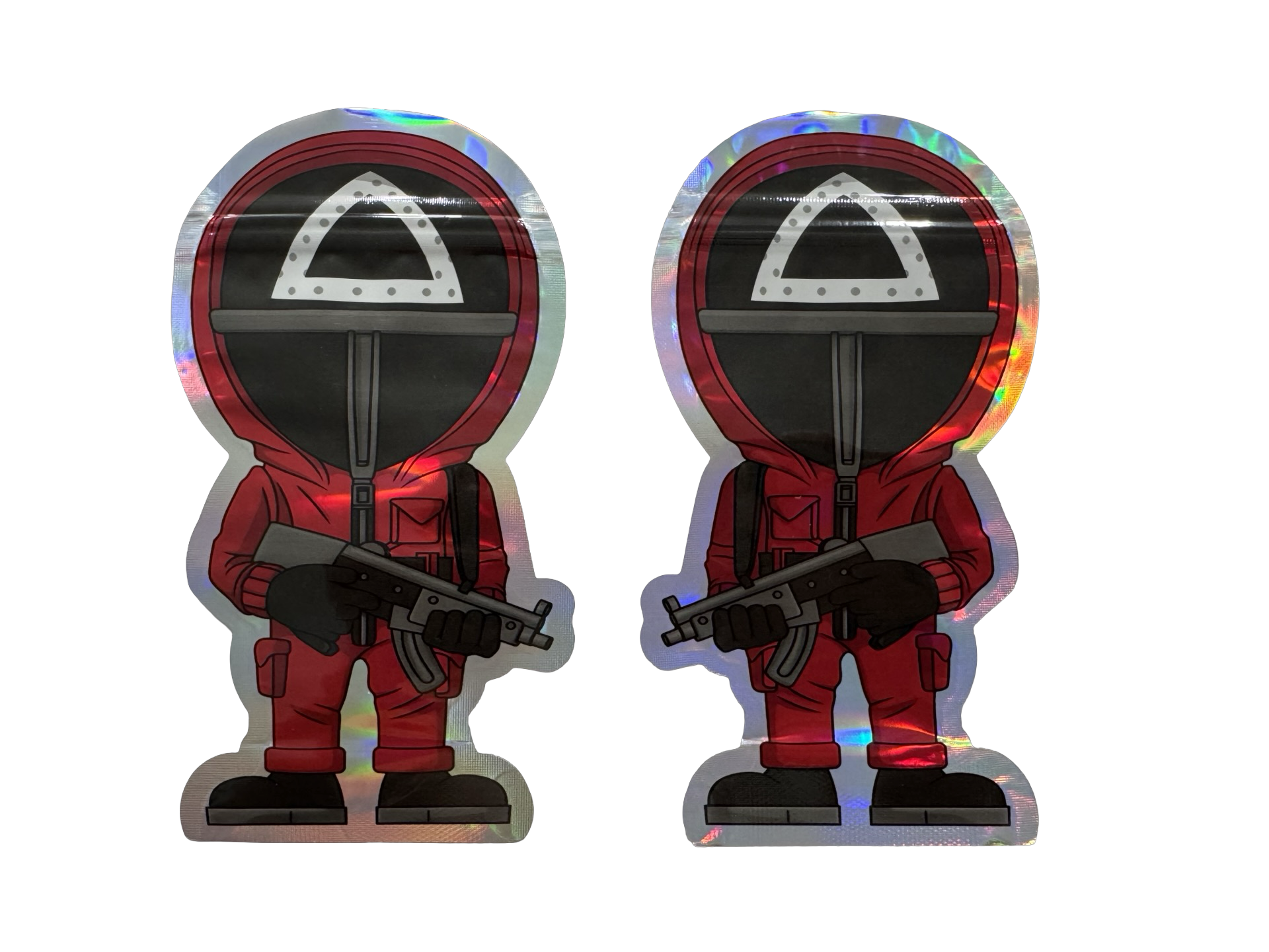 Masked Soldier 3.5g Mylar Bags Pop front and back