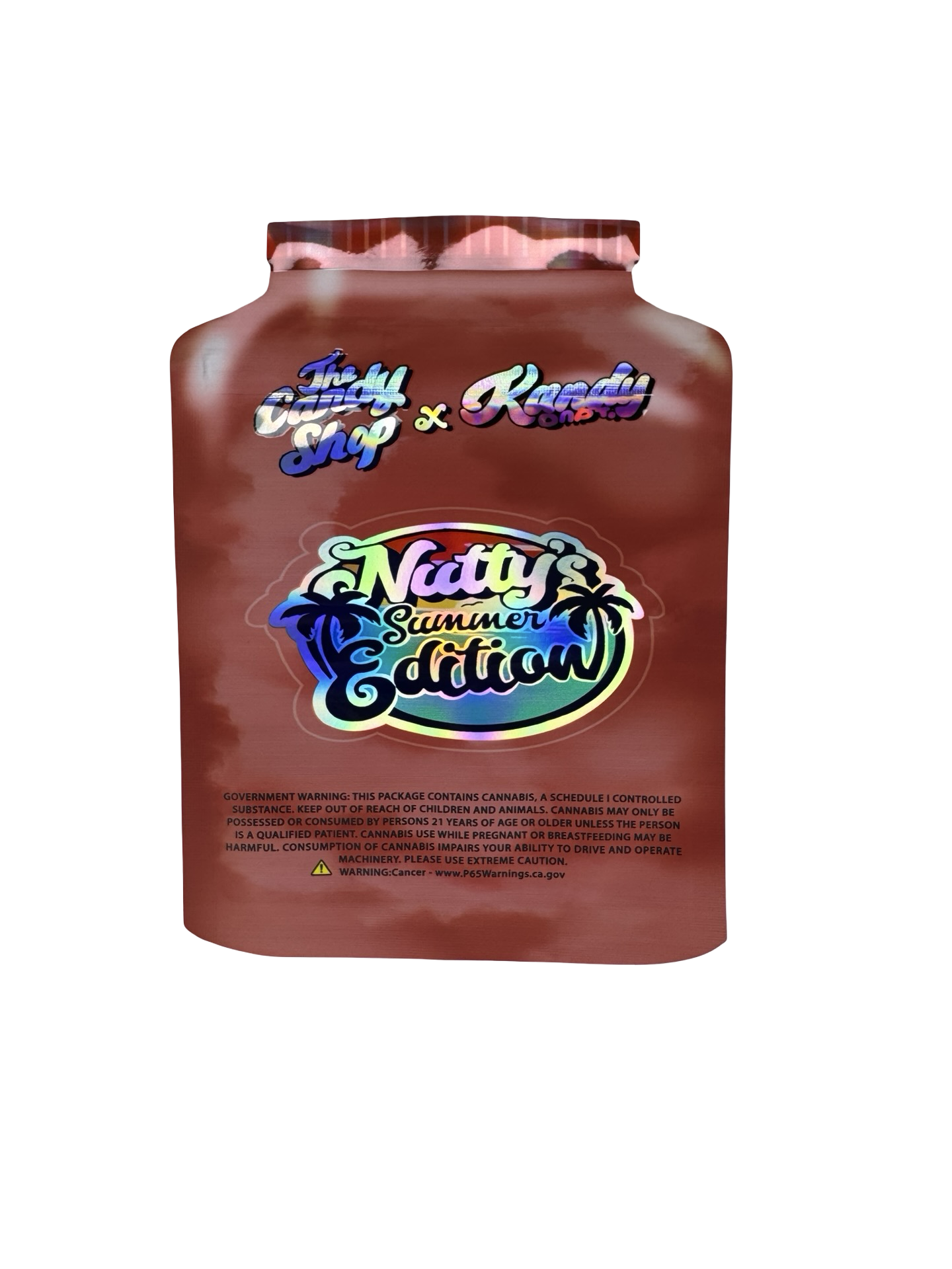 Nutty’s Summer Edition Mylar Bags 3.5g The Candy Shop back