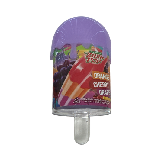 Orange Cherry Grape Popsicle Jar 3.5g Zaza Pop front