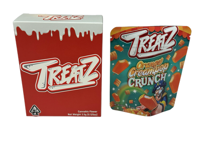 Orange Creampop Crunch 3.5g Mylar Bags & Boxes Treatz