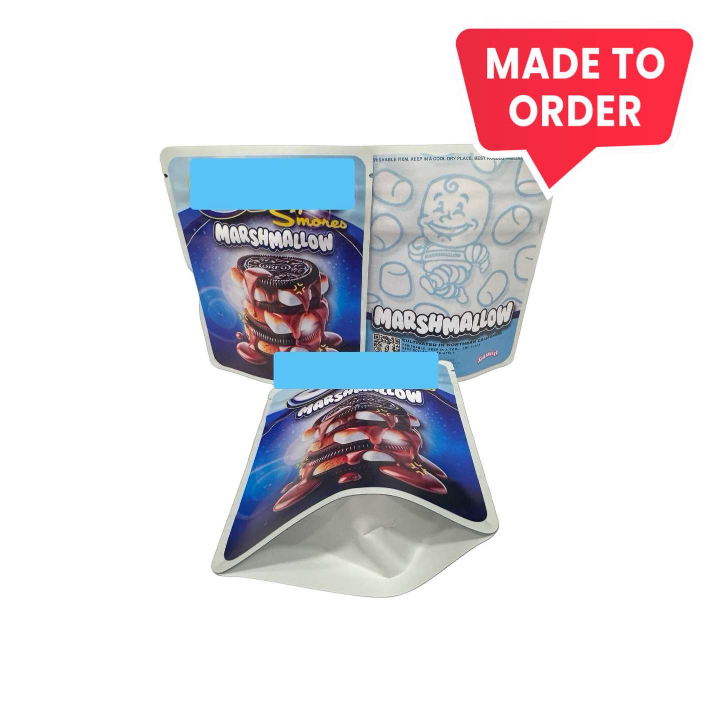 Oreoz S’mores Marshmallow 3.5g Mylar Bags Sprinklez Torch World (made-to-order)