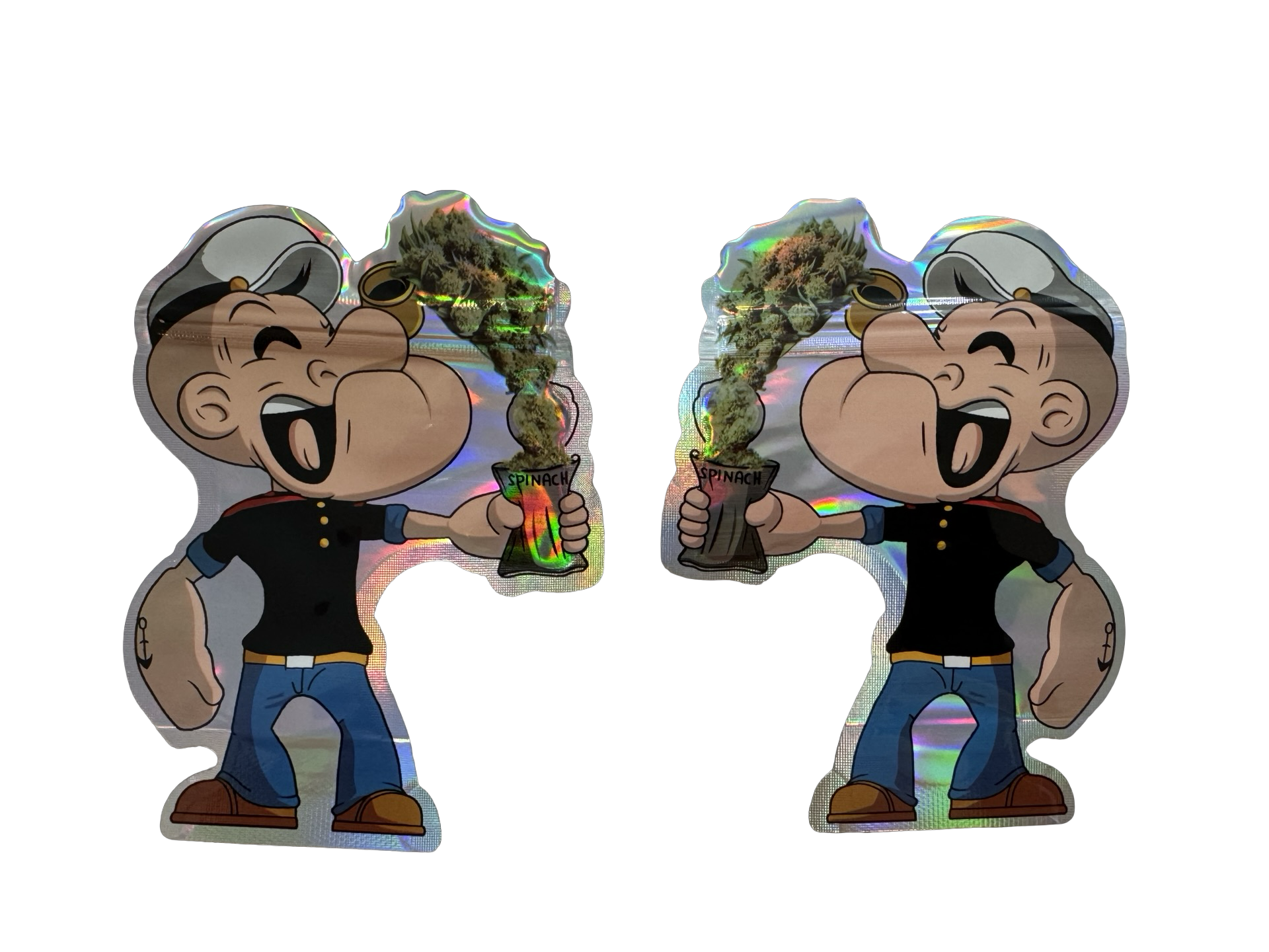 P*p Eye 3.5g Mylar Bags Pop front and back