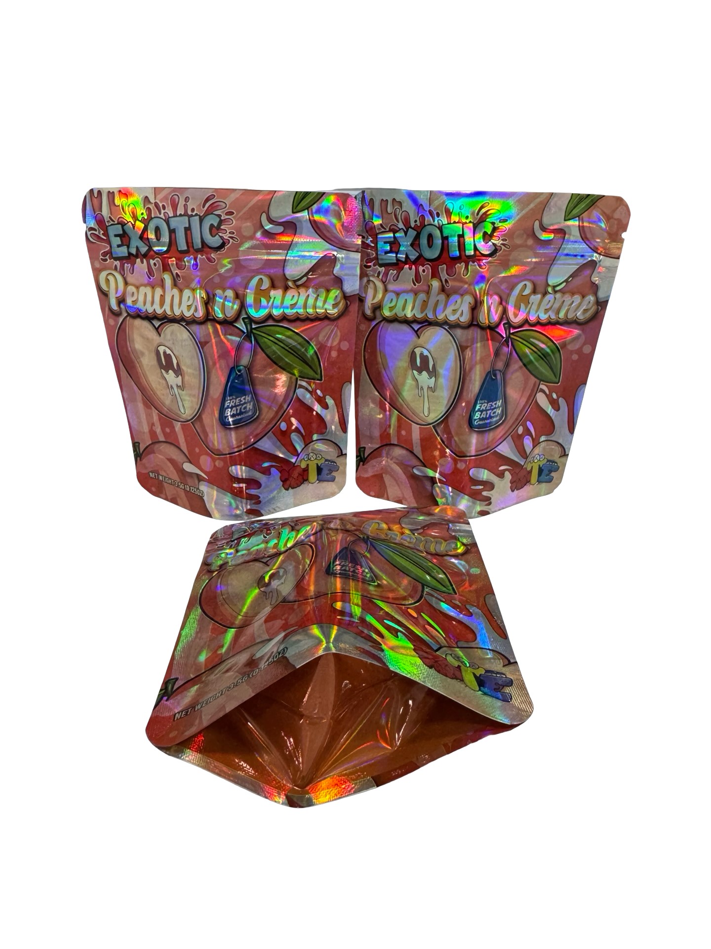 Peaches n Creme Mylar Bags 3.5g OTE