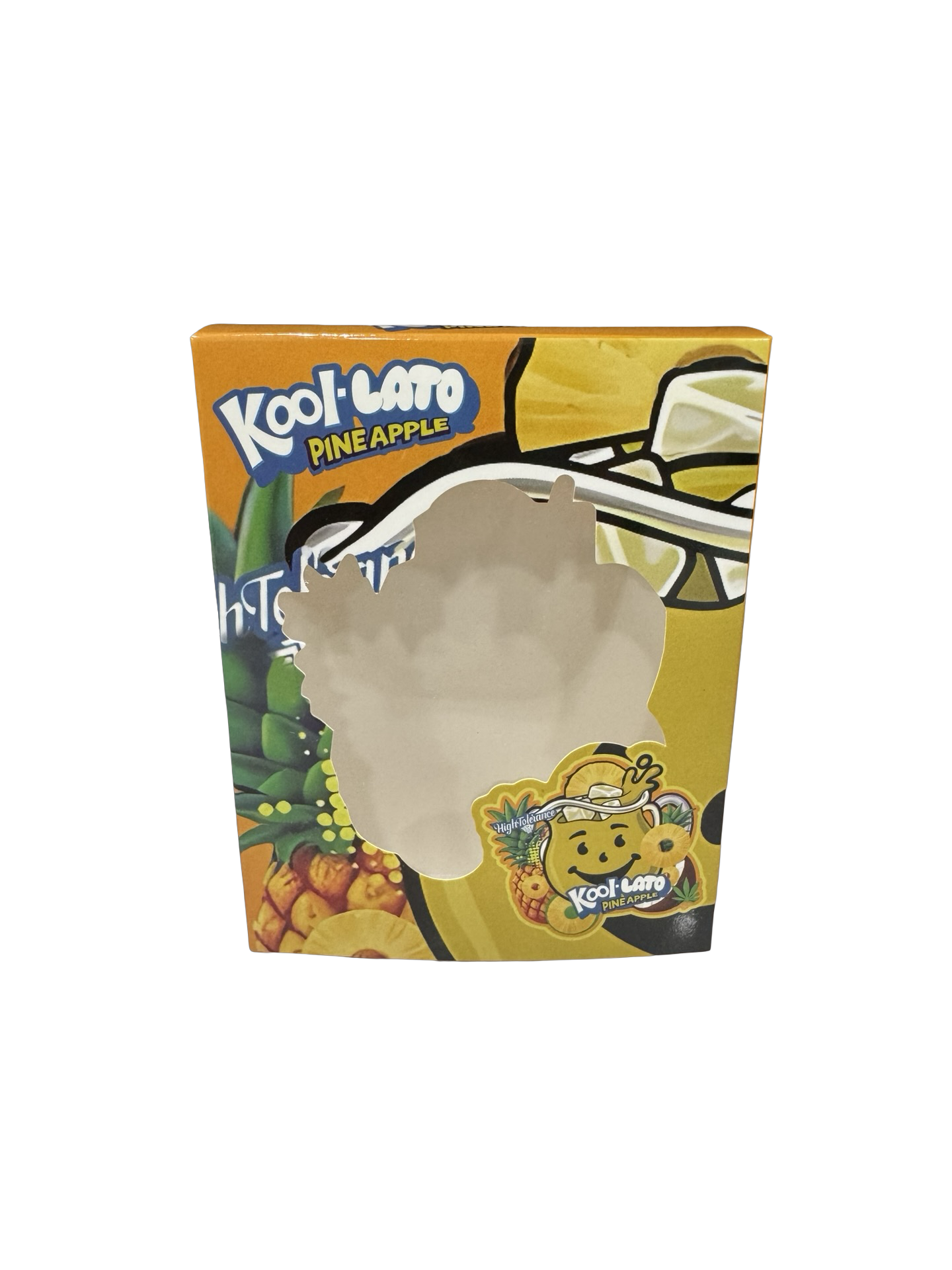 Pineapple Kool-Lato 3.5g Mylar Bags & Boxes High Tolerance front window