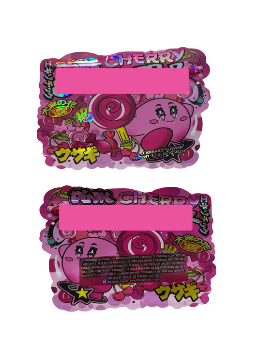 Pink Cherry Gobztopperz Mylar Bags 3.5g Kandy Depo
