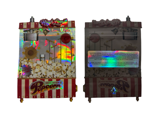Popcorn Mylar Bags 3.5g High Limit