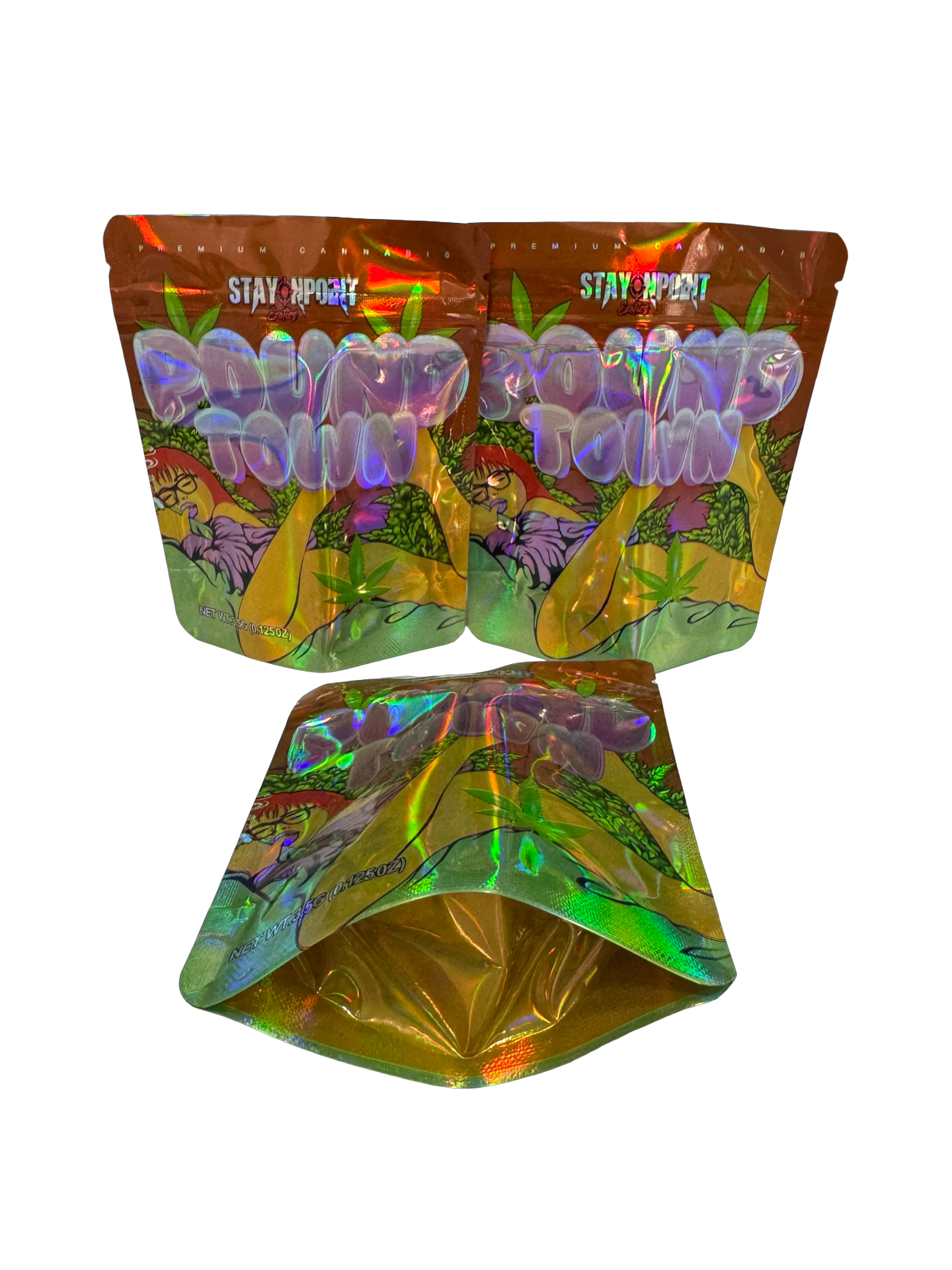 Pound Town Mylar Bags 3.5g Stay Onpoint