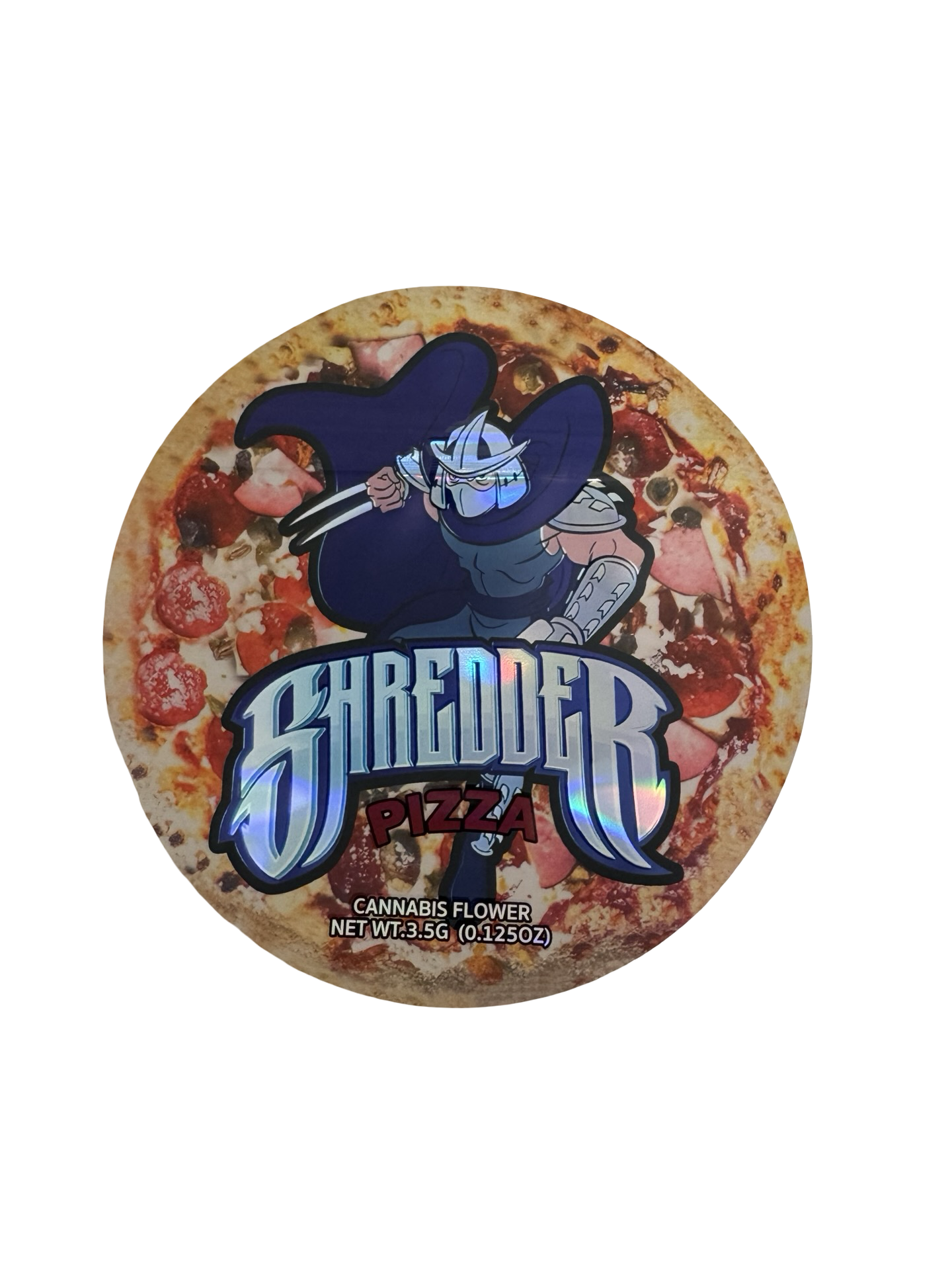 Shredder Pizza 3.5g Mylar Bags 5 Star front