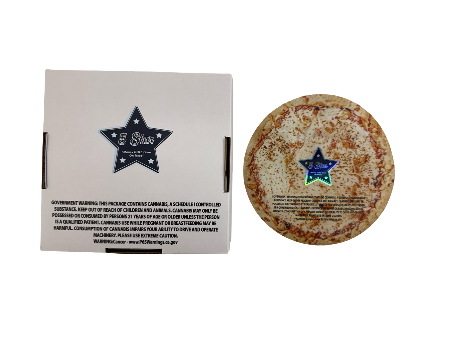 Shredder Pizza 3.5g Mylar Bags & Boxes 5 Star back