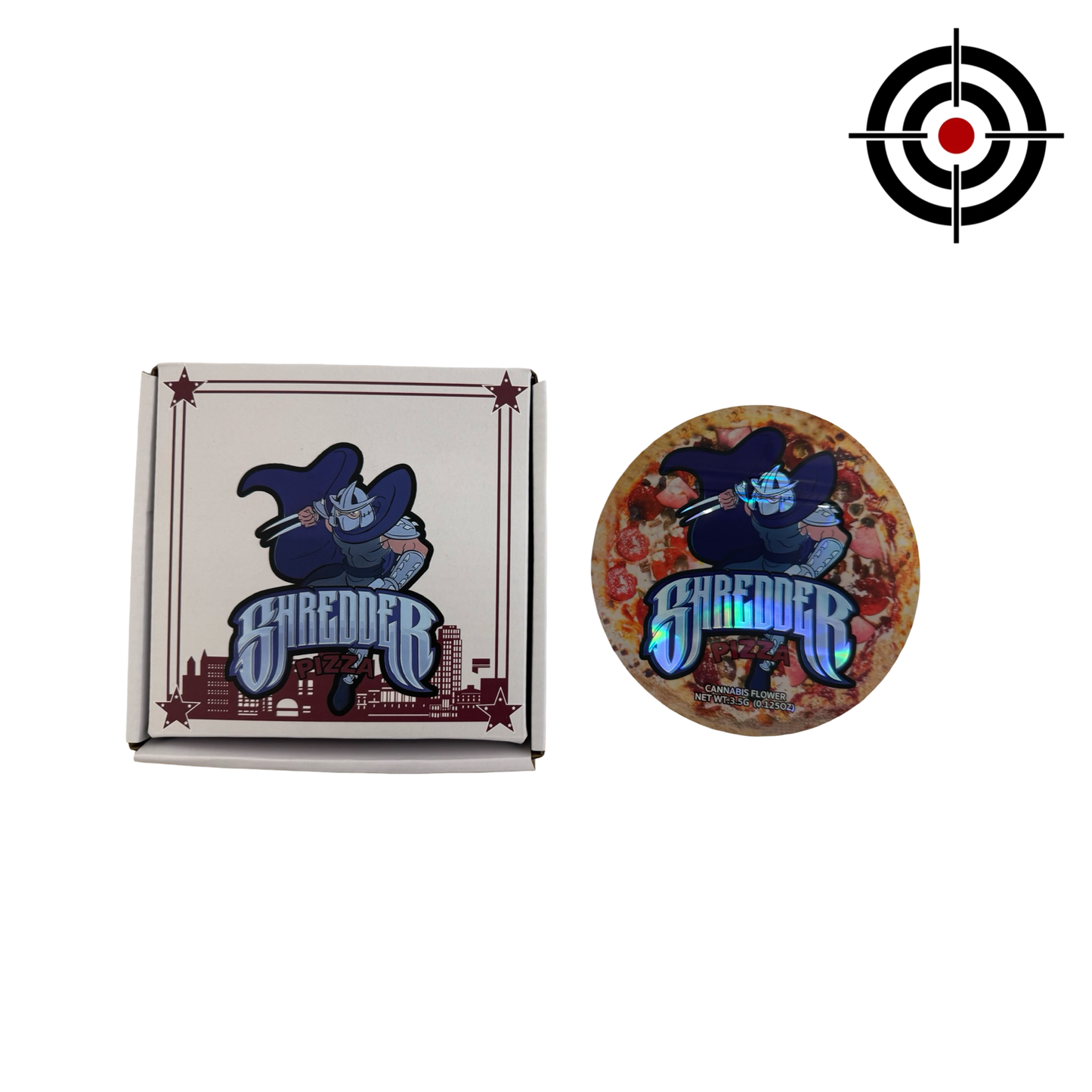 Shredder Pizza 3.5g Mylar Bags & Boxes 5 Star front