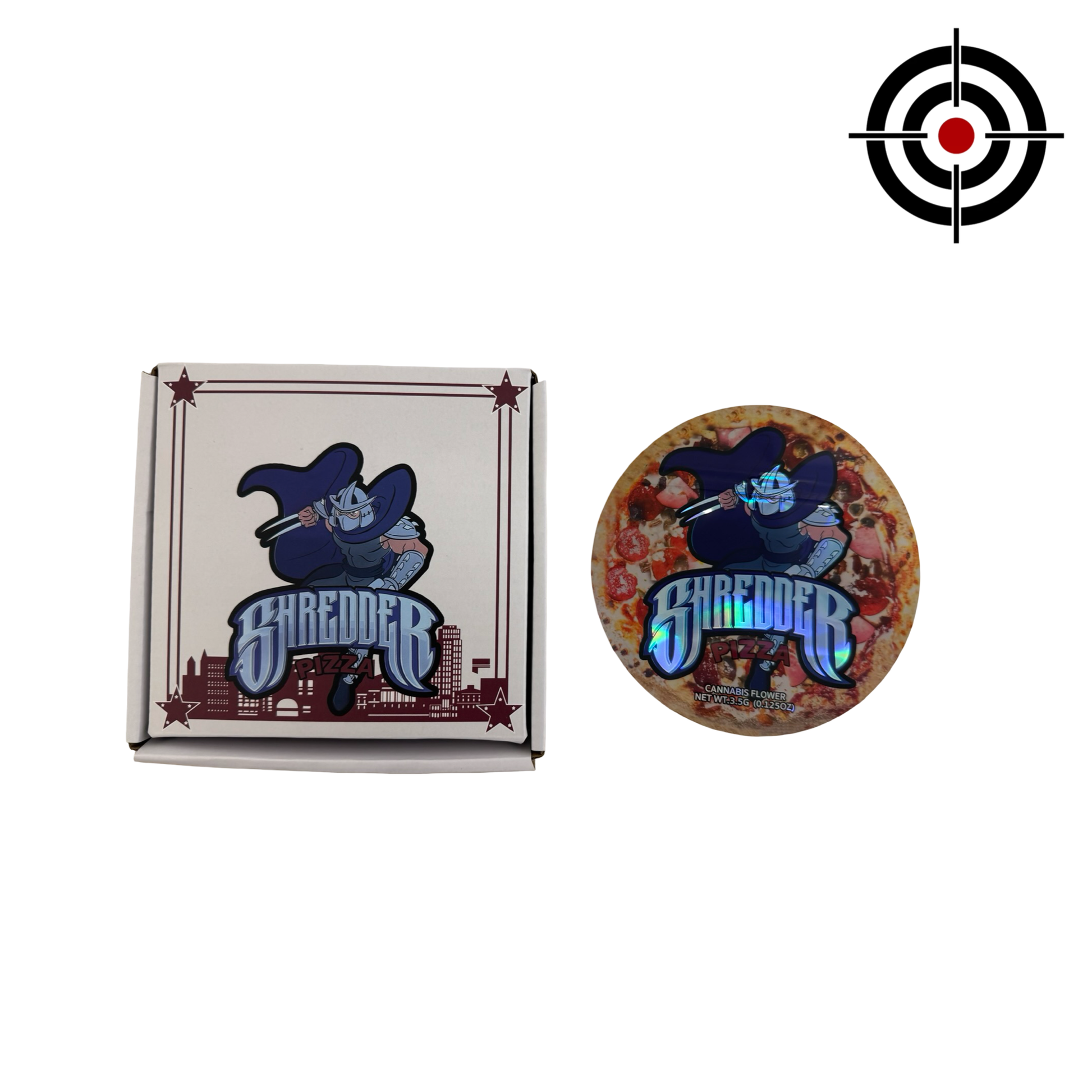 Shredder Pizza 3.5g Mylar Bags & Boxes 5 Star front