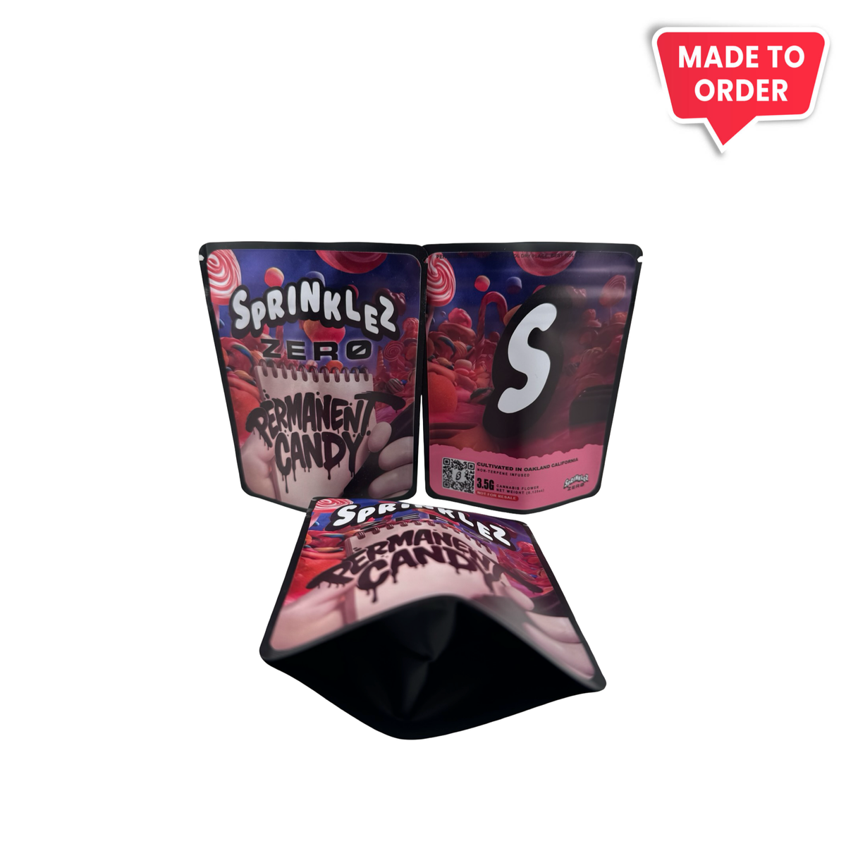 Sprinklez Zero Permanent Candy 3.5g Sticker Bags | Sprinklez