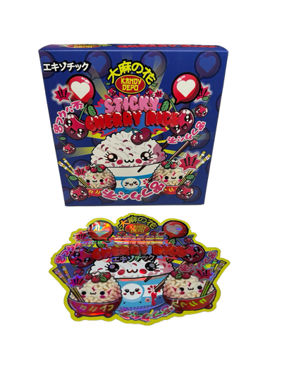 Sticky Cherry Rice 3.5g Mylar Bags & Boxes Kandy Depo