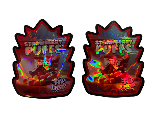 Strawberry Puffs Mylar Bags 3.5g Trap Candy
