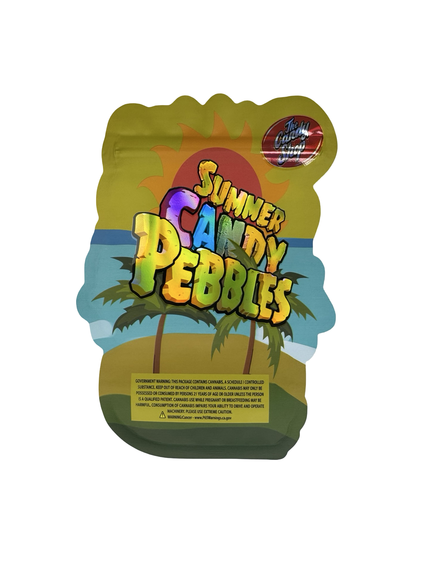 Summer Candy Pebbles Mylar Bags 3.5g The Candy Shop back