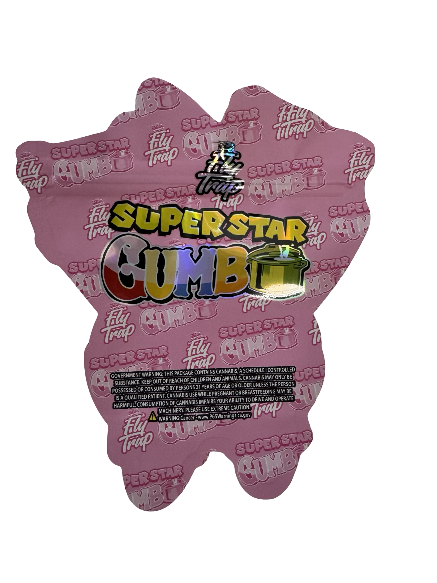 Super Star Gumbo 3.5g Mylar Bags Fly Trap back
