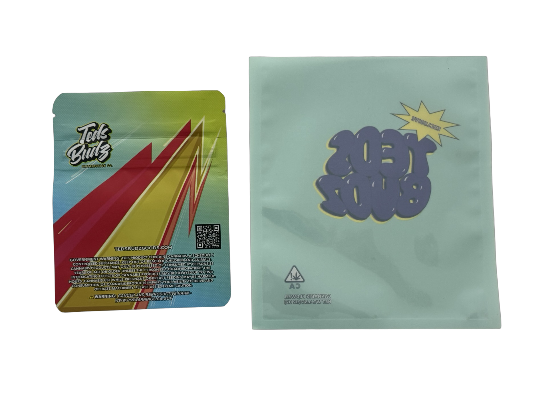 Ted Flash Mylar Bags 3.5g Teds Budz