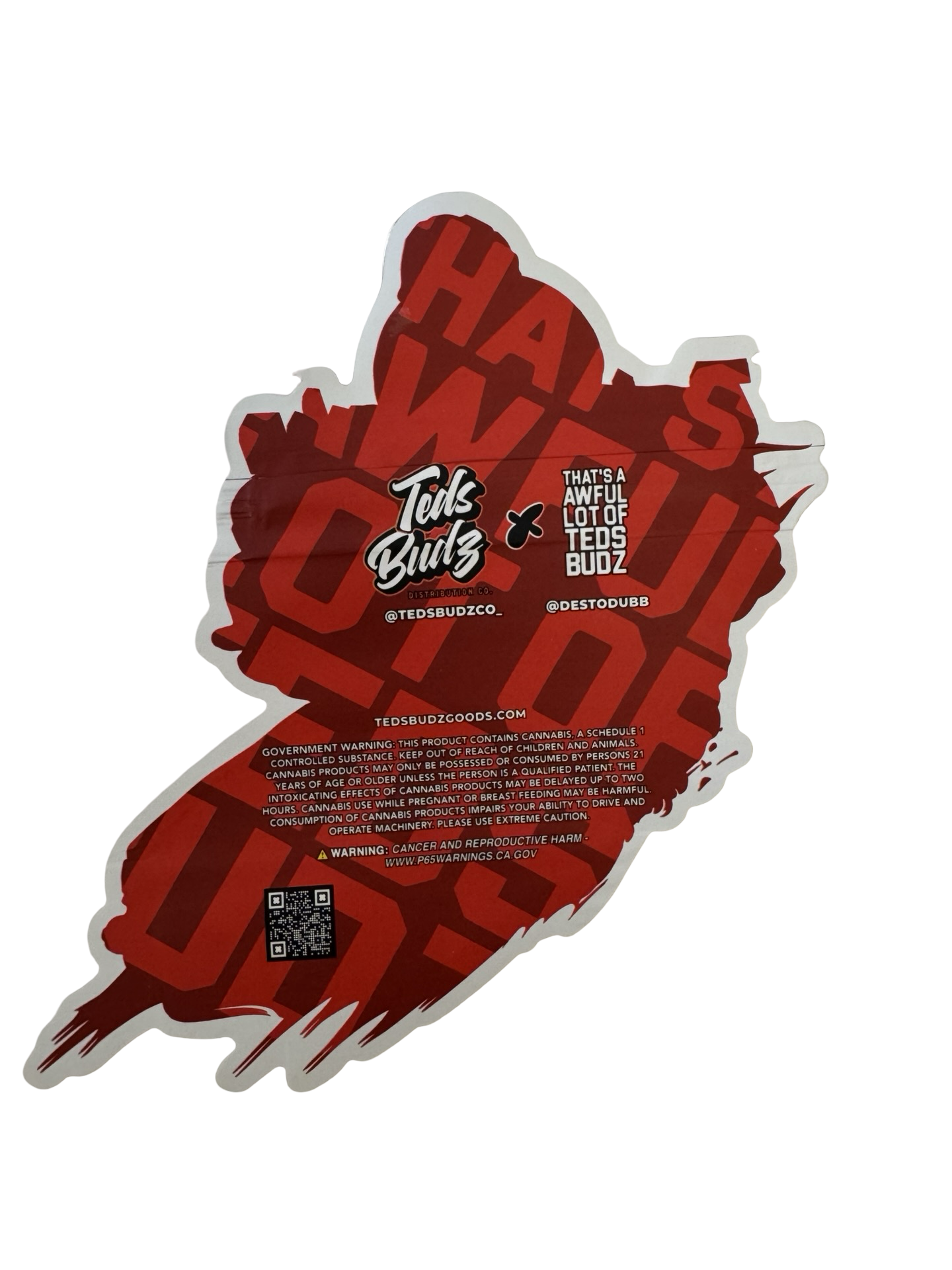 Twin Turbo 3.5g Mylar Bags Teds Budz back