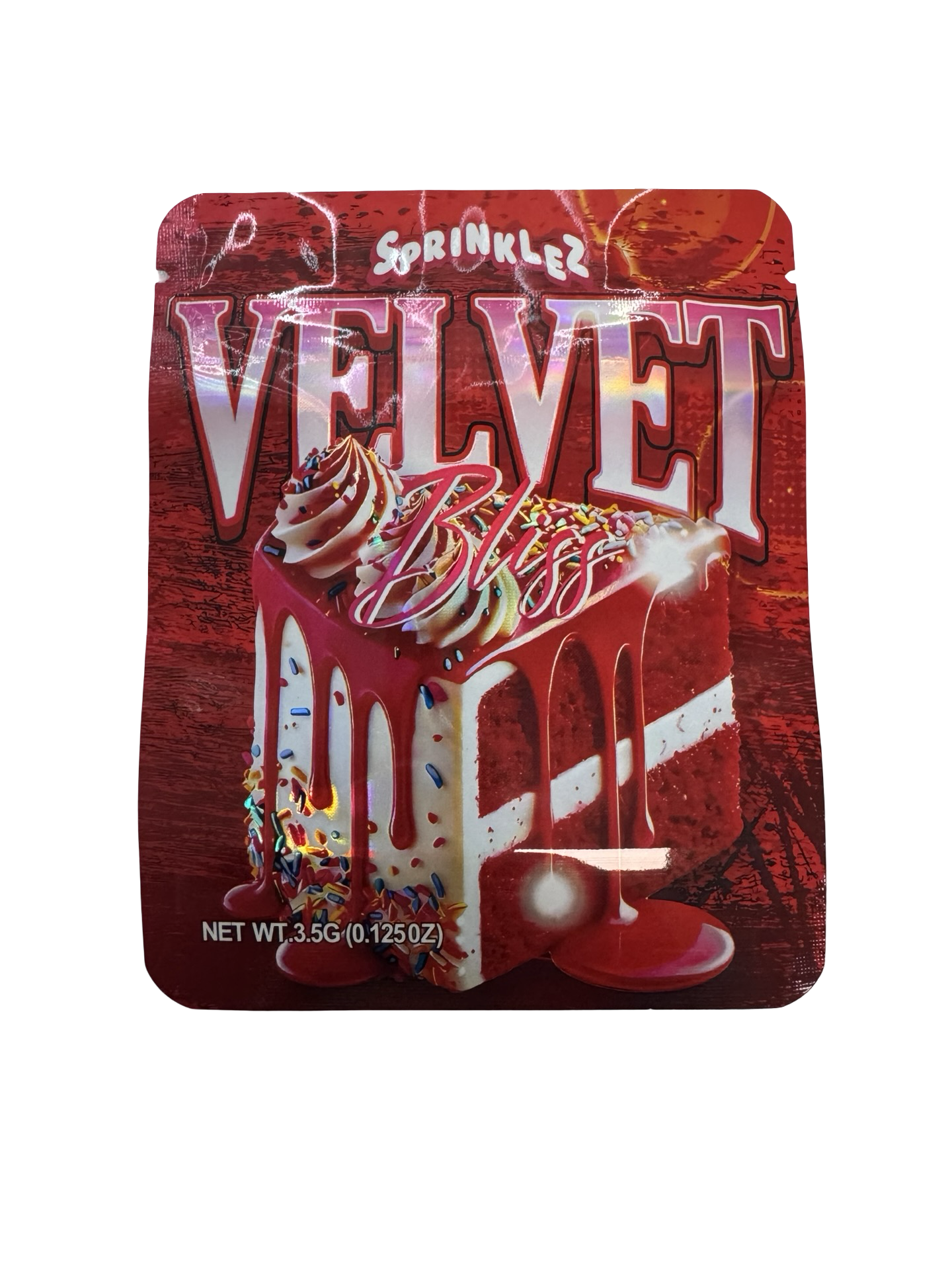 Velvet Bliss 3.5g Mylar Bags Sprinklez front