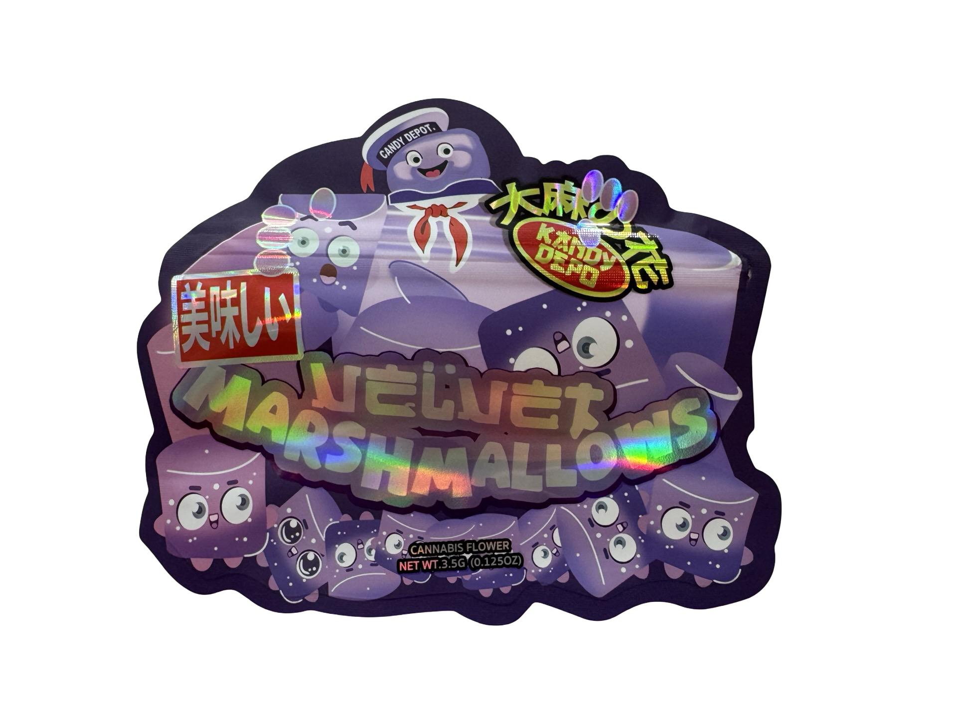 Velvet Marshmallows Mylar Bags 3.5g Kandy Depo