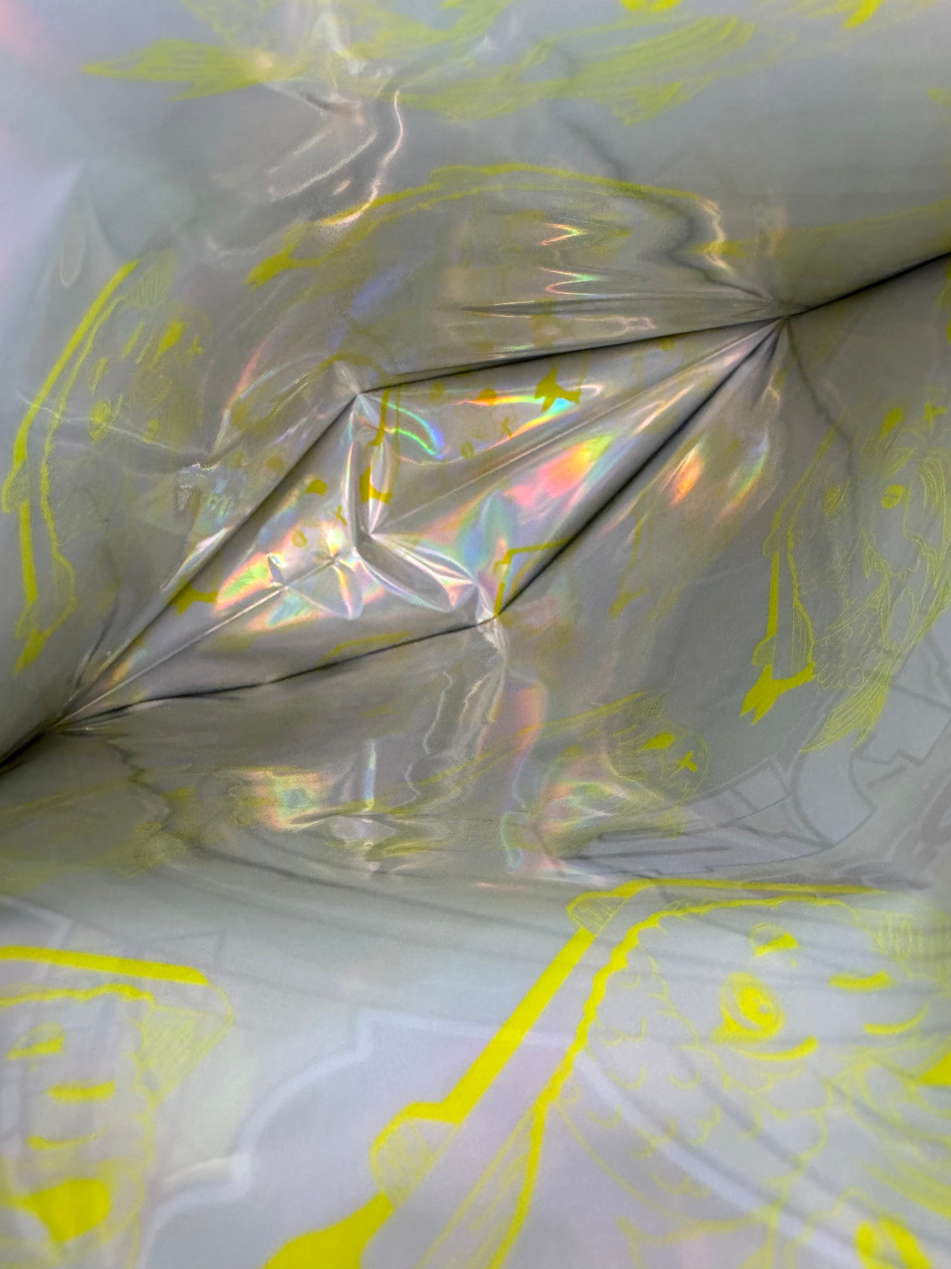 Yellow Zushi Mylar Bags 1 lb (Pound) The Ten Co interior