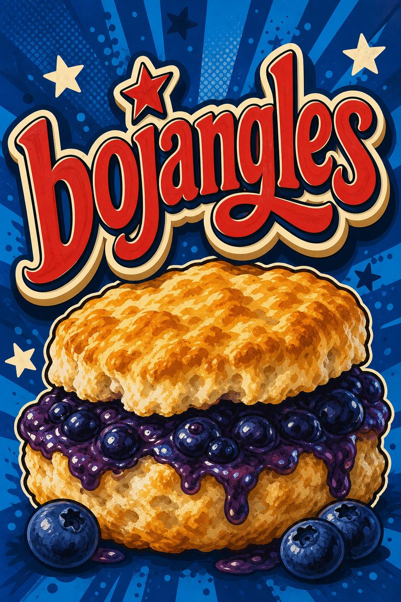bojangles custom 6x9 pound bag sticker / turkey-bag flavor label