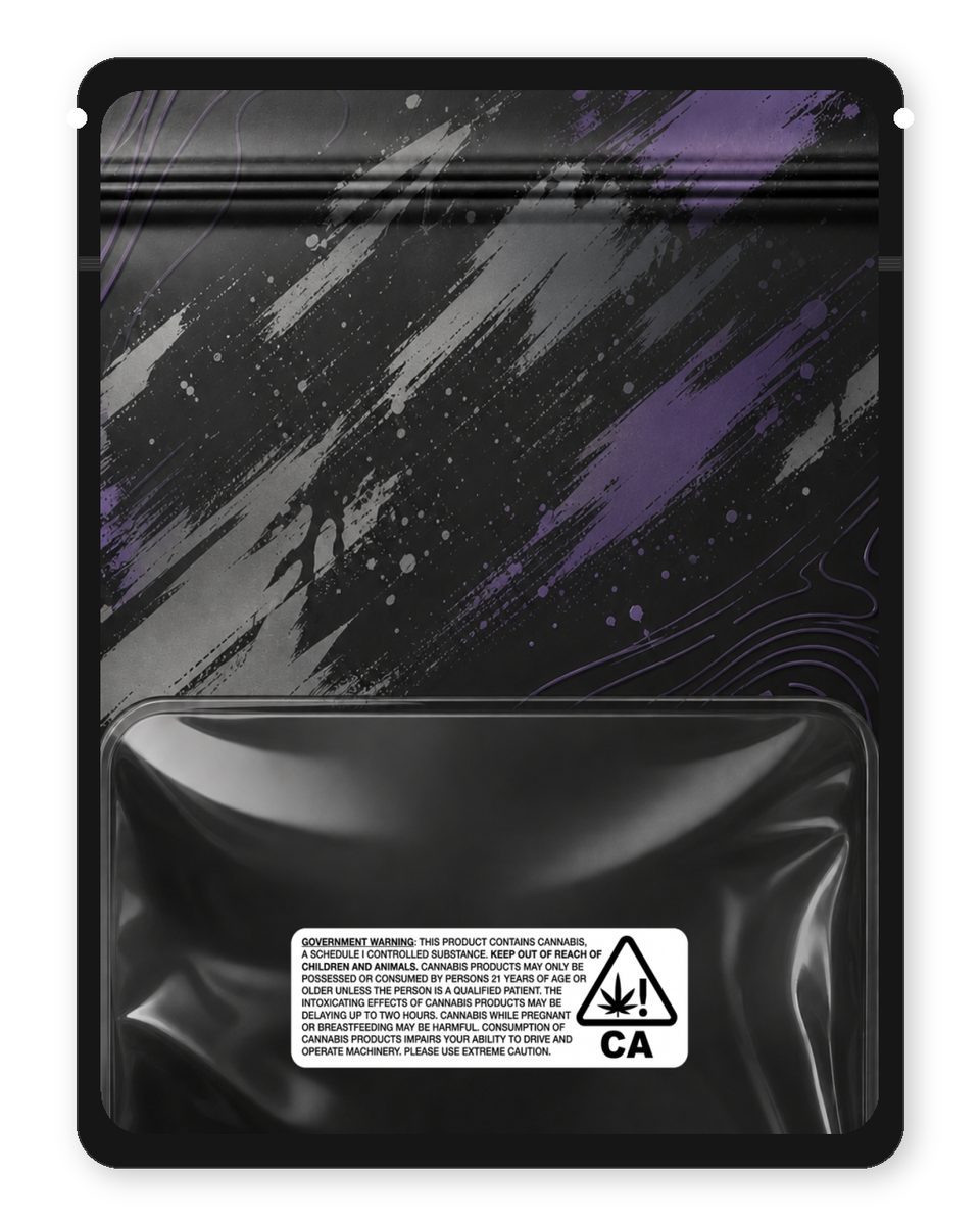 Nxtgen finds custom 4"x5" mylar bag design (back)