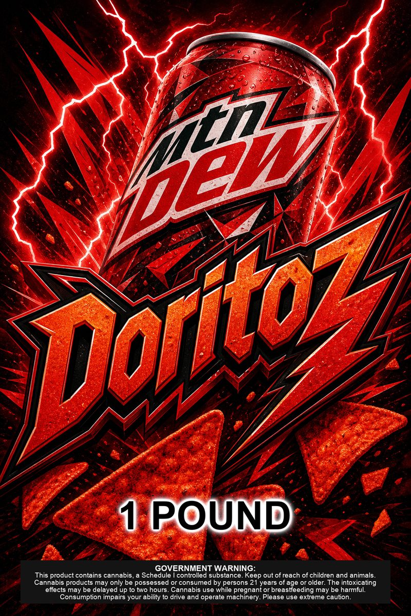 Doritoz custom 6x9 pound bag sticker / turkey-bag flavor label