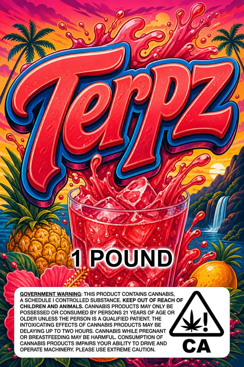 Terpz custom 6x9 pound bag sticker / turkey-bag flavor label