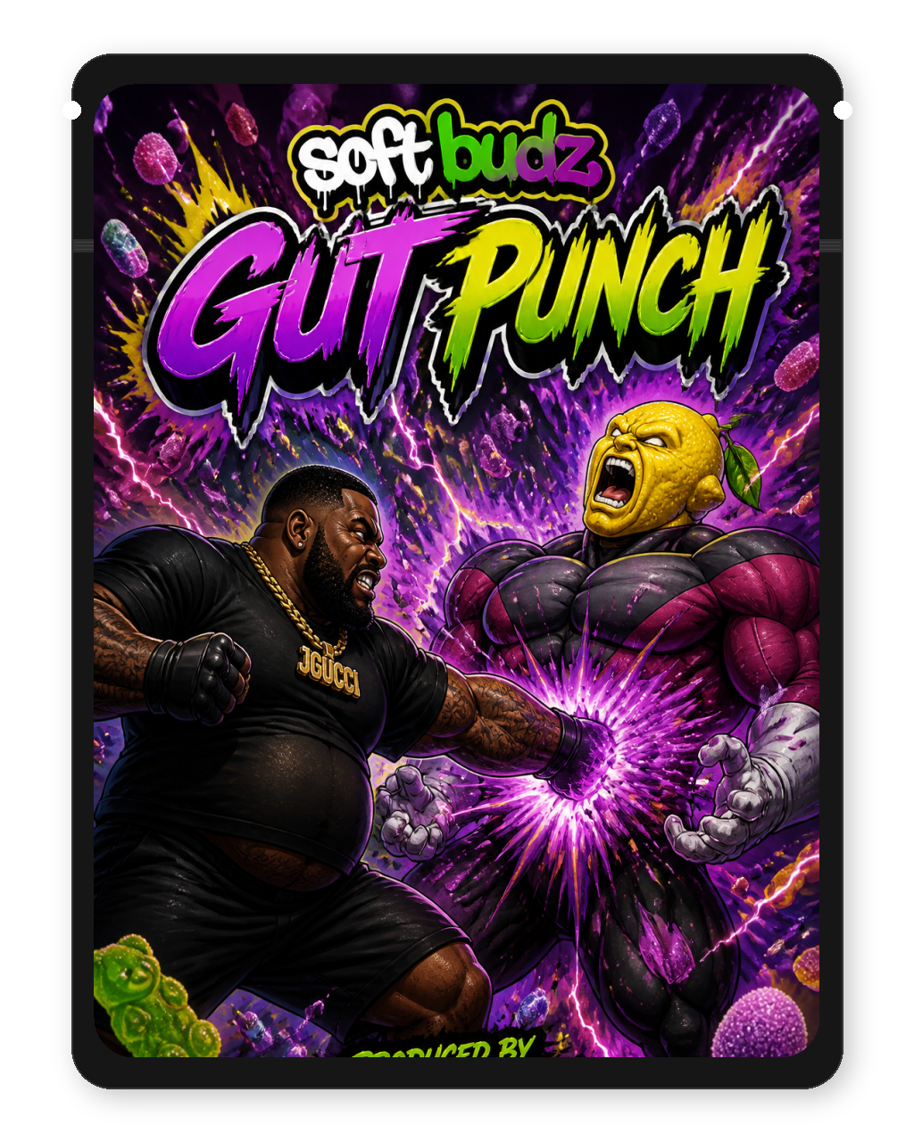 Gut punch Custom Mylar Bag - Design 2