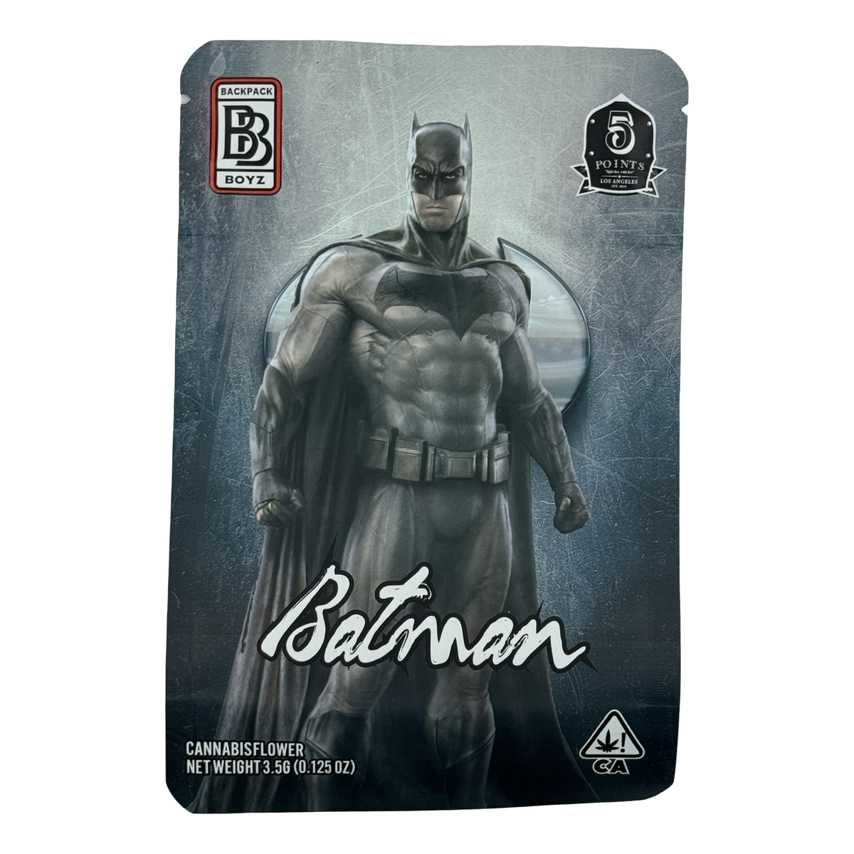 Masked Man (Retro) Mylar Bags 3.5g Backpack Boyz — 3.5g pre-printed mylar bag — front