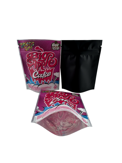 Big Apple Cake 3.5g Mylar Bags Jokes Up