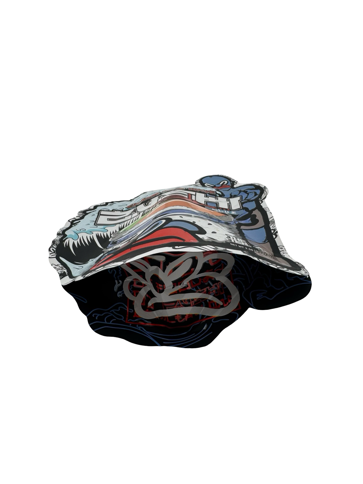 Blue Zushi × Slawn Edition Mylar Bags 3.5g The Ten Co — interior print and printed gusset