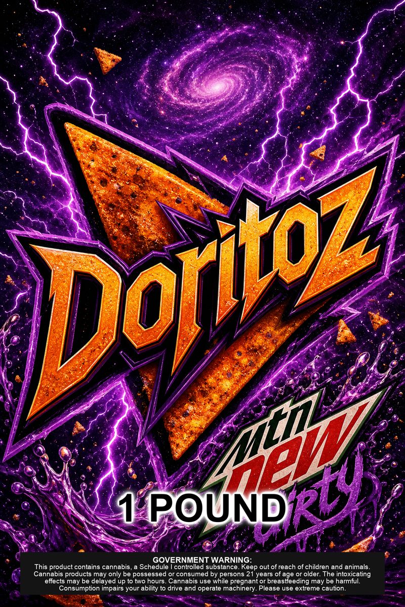 Doritoz custom 6x9 pound bag sticker / turkey-bag flavor label